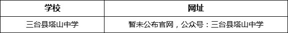 綿陽市三臺縣塔山中學網(wǎng)址是什么？