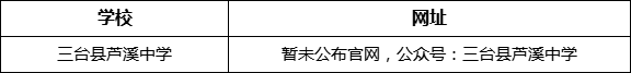 綿陽市三臺縣蘆溪中學(xué)網(wǎng)址是什么？