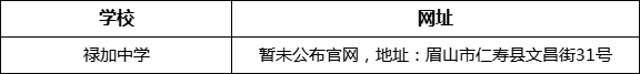 眉山市祿加中學(xué)網(wǎng)址是什么？
