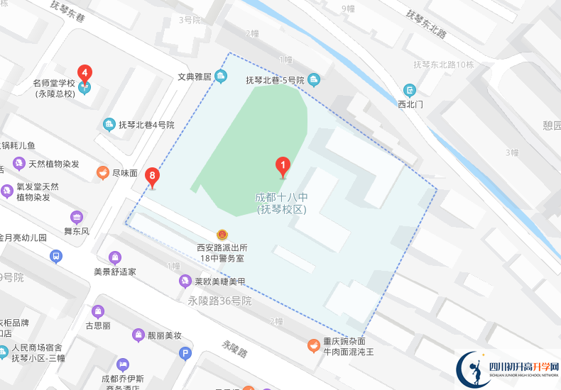 成都十八中學(xué)校地址在哪里？