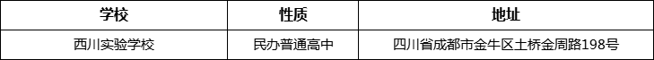 成都市西川實(shí)驗(yàn)學(xué)校詳細(xì)地址、在哪里？