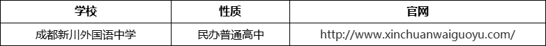 成都市成都新川外國語中學官網(wǎng)、網(wǎng)址、官方網(wǎng)站